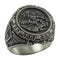 Anillo Vikingo Templario San Miguel Arcángel Acero Inoxidable 316L - Joyería Biker Protección