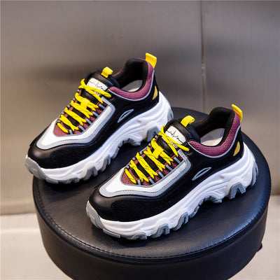 Tenis Casuales para Mujer con Suela Gruesa Elevada y Cordones - Image 15