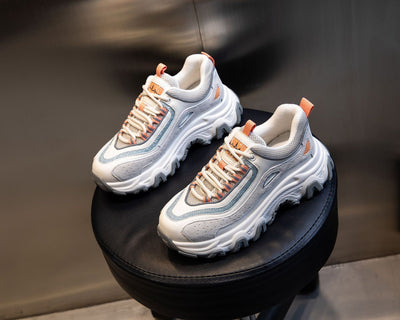 Tenis Casuales para Mujer con Suela Gruesa Elevada y Cordones - Image 6