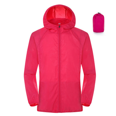 Chaqueta Cortaviento Impermeable Ultraligera para Mujer - Protección Solar Verano