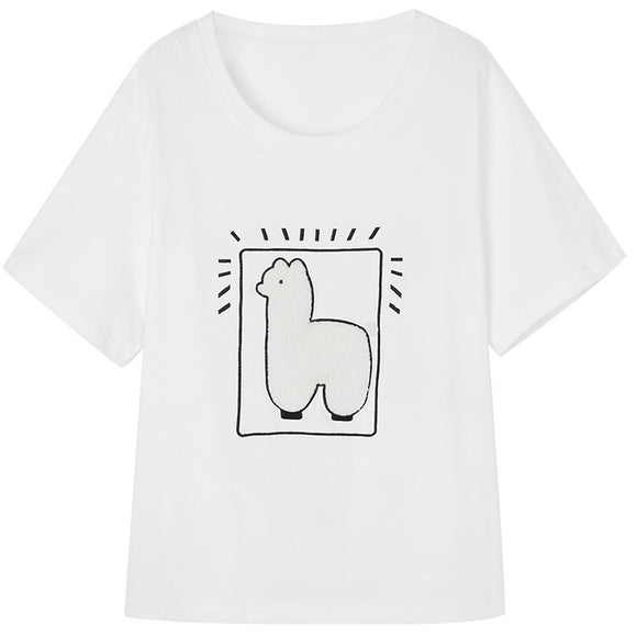 Blusa Rejuvenecedora con Patrón de Ovejitas