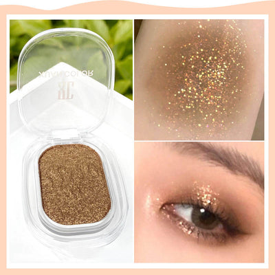Sombra de Ojos Monocromática con Perlas y Lentejuelas - Image 3