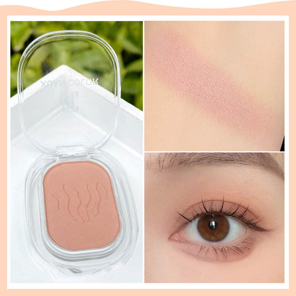 Sombra de Ojos Monocromática con Perlas y Lentejuelas