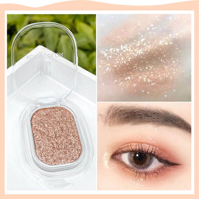 Sombra de Ojos Monocromática con Perlas y Lentejuelas - Image 5