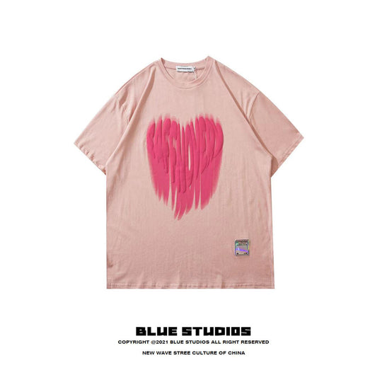 Camiseta Suelta con Estampado Love de Manga Corta - Image 8