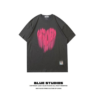 Camiseta Suelta con Estampado Love de Manga Corta - Image 10