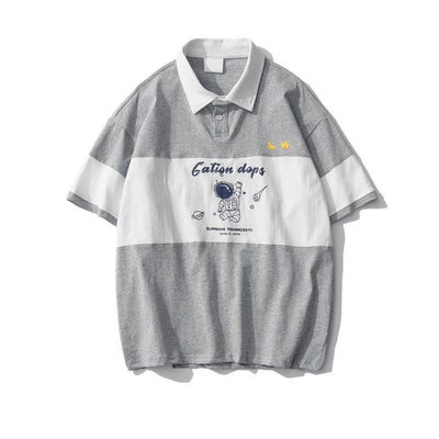 Playera Suelta Tendencia Japonesa Colores Vibrantes Unisex Estudiantes - Image 8