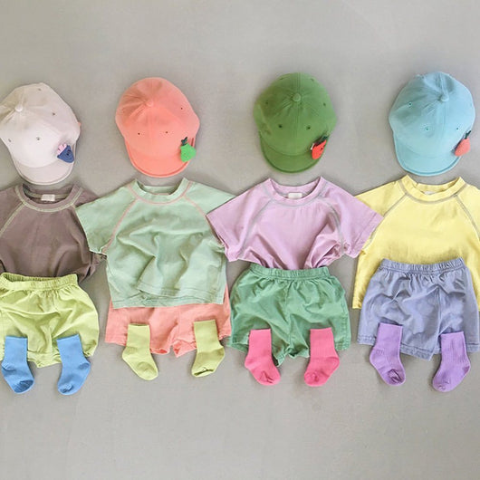 Conjunto Ejecutivo Bicolor con Blusa y Pantalón de Manga Corta Unisex