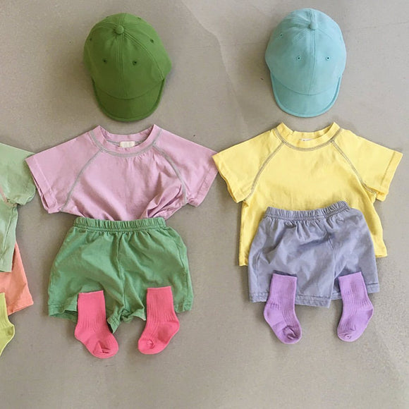 Conjunto Ejecutivo Bicolor con Blusa y Pantalón de Manga Corta Unisex