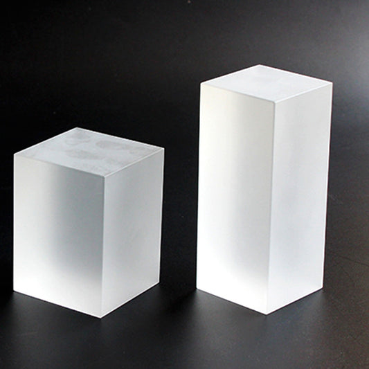 Cubo de Cristal Transparente para Exhibición de Artesanías