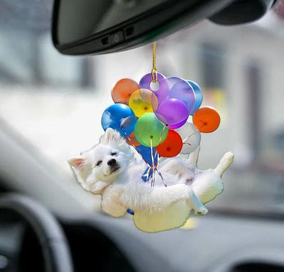 Adorno Colgante para Auto con Perrito Adorable y Paracaídas de Globos Coloridos - Image 12