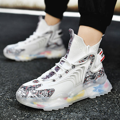 Zapatillas Deportivas Casuales Hombre - Tenis Lujo Running Off White - Image 13
