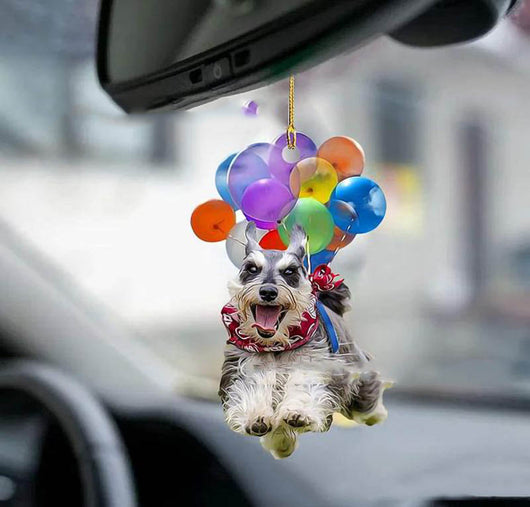 Adorno Colgante para Auto con Perrito Adorable y Paracaídas de Globos Coloridos - Image 31