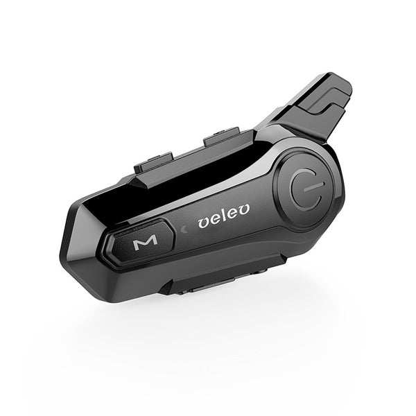 Casco Bluetooth para Motocicleta - Intercomunicador Inalámbrico Negro Profesional