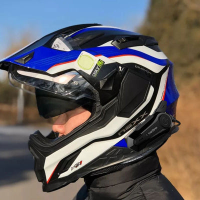 Casco Bluetooth para Motocicleta - Intercomunicador Inalámbrico Negro Profesional - Image 11