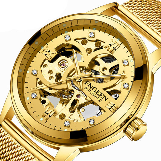 Reloj Mecánico de Lujo con Banda de Acero Luminoso e Impermeable - Image 17