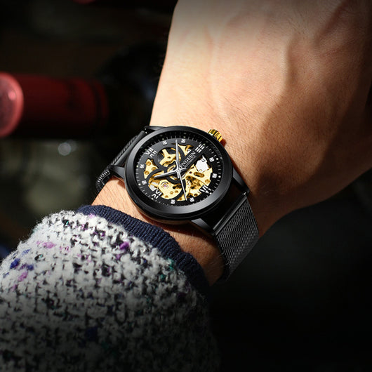 Reloj Mecánico de Lujo con Banda de Acero Luminoso e Impermeable - Image 19