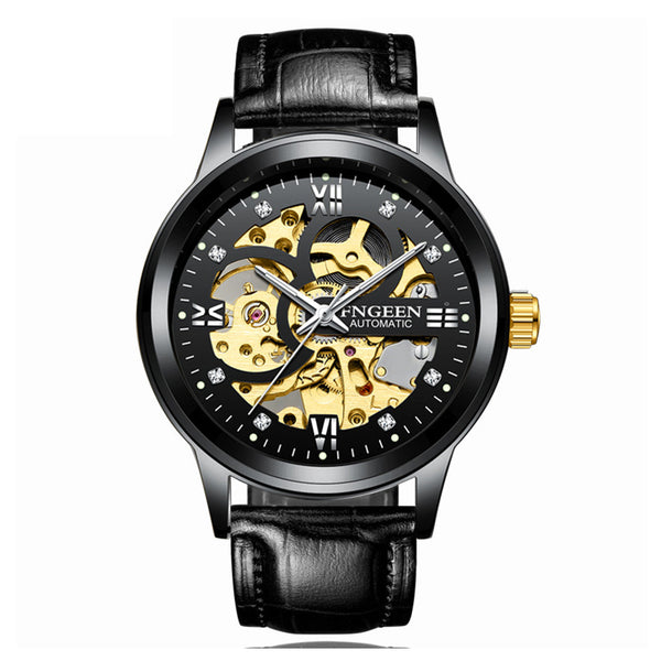 Reloj Mecánico de Lujo con Banda de Acero Luminoso e Impermeable - Image 6