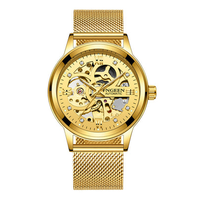 Reloj Mecánico de Lujo con Banda de Acero Luminoso e Impermeable - Image 9