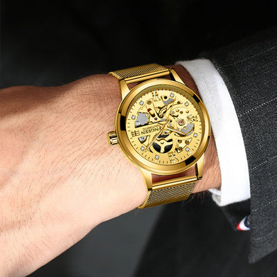 Reloj Mecánico de Lujo con Banda de Acero Luminoso e Impermeable - Image 10