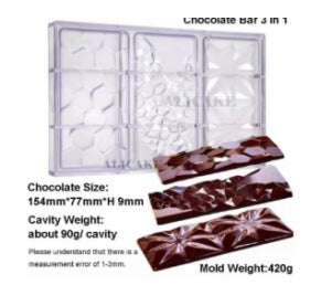 Molde Rectangular para Chocolate Gourmet - Image 3