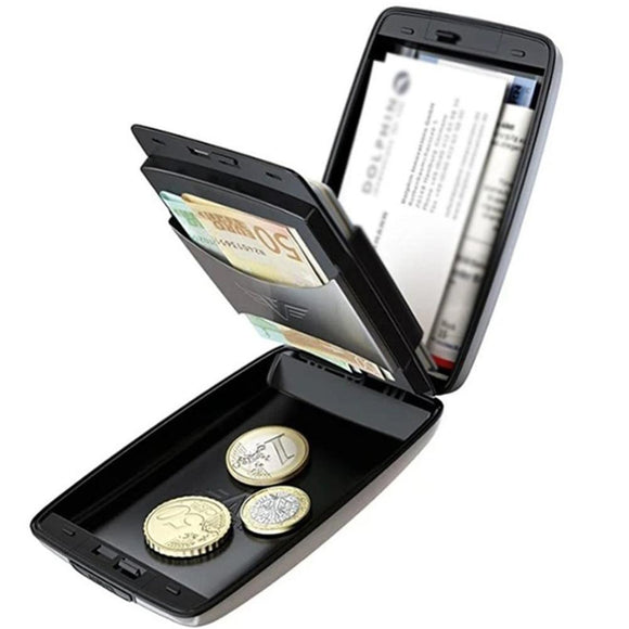 Billetera de Aluminio Protección RFID - Cartera Compacta Antirobo