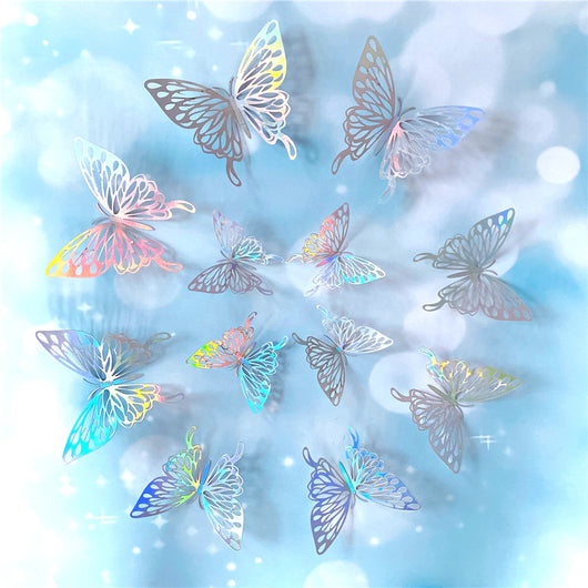 Mariposas Espejo 3D Huecas - Pegatinas Decorativas para Paredes - Image 31