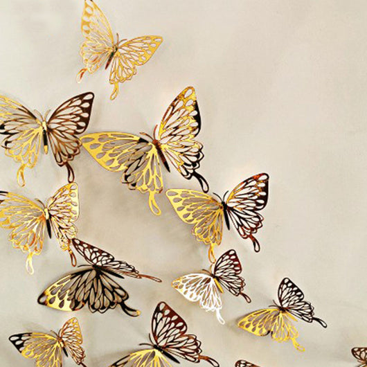 Mariposas Espejo 3D Huecas - Pegatinas Decorativas para Paredes - Image 34