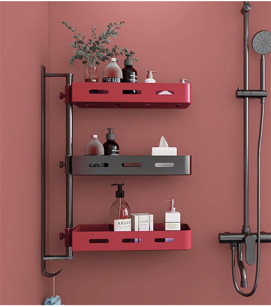 Mueble Organizador de Baño con Espejo Iluminado y Almacenamiento sin Perforación - Image 7