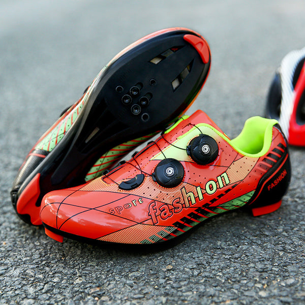 Zapatillas de Ciclismo Profesional con Sistema de Bloqueo Automático