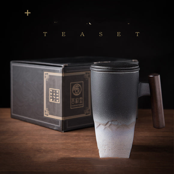 Taza de Té Oficina Grande - Capacidad Extendida para Té y Bebidas