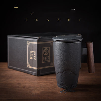 Taza de Té Oficina Grande - Capacidad Extendida para Té y Bebidas