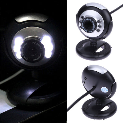 Cámara Web Full HD con 6 Luces LED y Visión Nocturna - Instalación Automática - Image 5