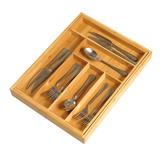 Organizador de Cuchillos Bambu con Cajón Retráctil - Image 7