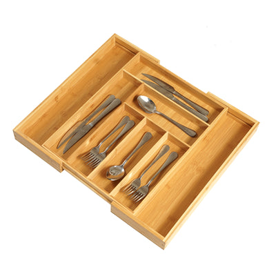 Organizador de Cuchillos Bambu con Cajón Retráctil - Image 2
