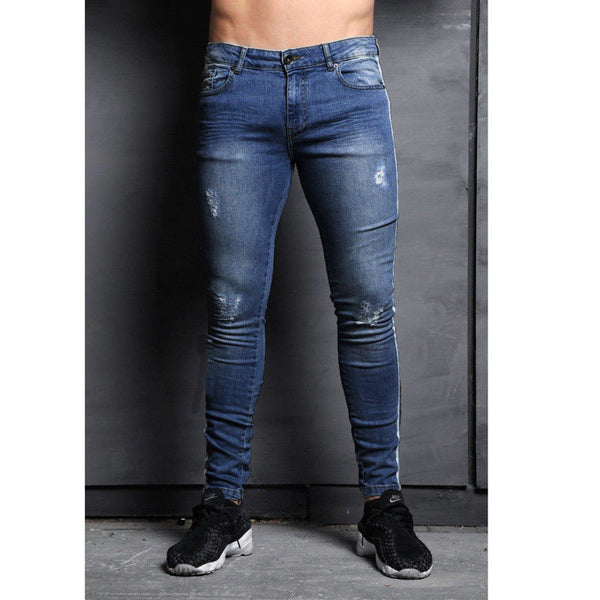 Jeans para Hombre con Rotos en las Rodillas - Estilo Urbano Moderno