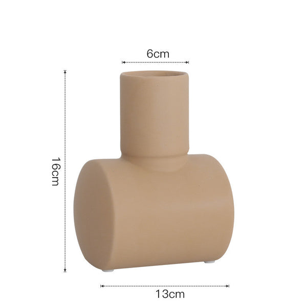 Jarrón Decorativo Cerámica Morandi Nórdico - Elegancia Minimalista para tu Hogar