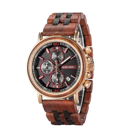 Reloj de Madera Elegante para Hombre - Estilo Urbano Moderno - Image 4