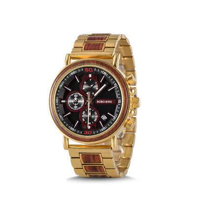 Reloj de Madera Elegante para Hombre - Estilo Urbano Moderno - Image 3