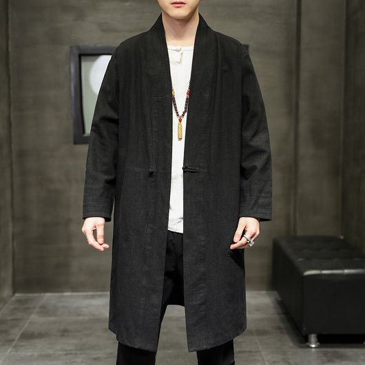Capa Hanfu Dao Robe - Algodón y Lino Tradicional - Image 9