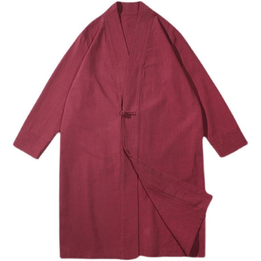 Capa Hanfu Dao Robe - Algodón y Lino Tradicional - Image 3