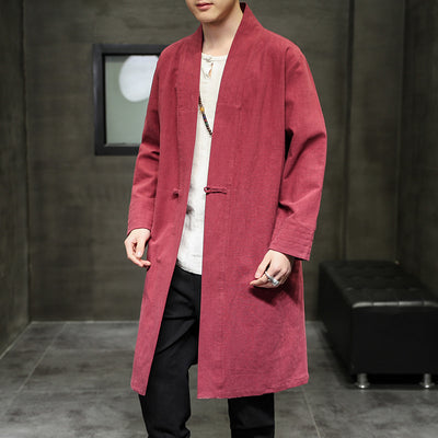 Capa Hanfu Dao Robe - Algodón y Lino Tradicional