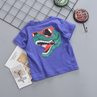 Camiseta Cuello Redondo con Estampado de Caricatura en la Espalda - Image 6