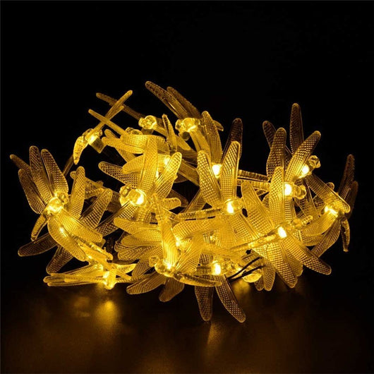 Guirnalda Solar LED Libélulas 5M - Luz Decorativa IP65 Resistente al Agua - Image 6