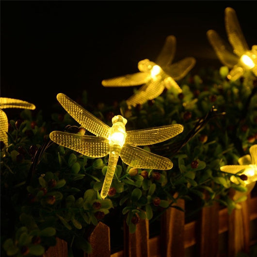 Guirnalda Solar LED Libélulas 5M - Luz Decorativa IP65 Resistente al Agua - Image 7
