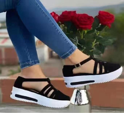 Zapatos de Cuña para Mujer con Punta Redonda - Comodidad y Estilo - Image 3