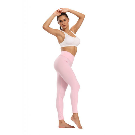 Leggings Yoga Slim Durazno para Mujer con Detalles de Costura - Image 10