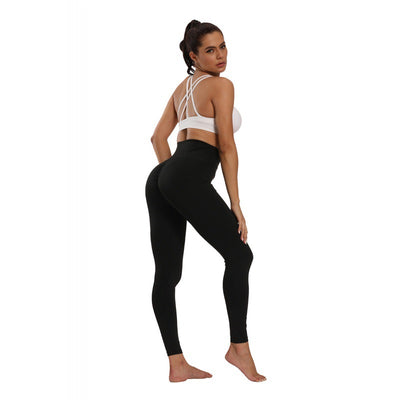 Leggings Yoga Slim Durazno para Mujer con Detalles de Costura - Image 5