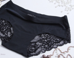 Calzones Deportivos Ice Silk para Mujer - Cintura Media sin Costuras con Encaje y Algodón Antibacteriano - Image 8