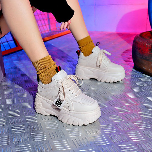 Zapatillas Plataforma Harajuku con Suela Gruesa - Sneakers Elevadores de Altura - Image 11